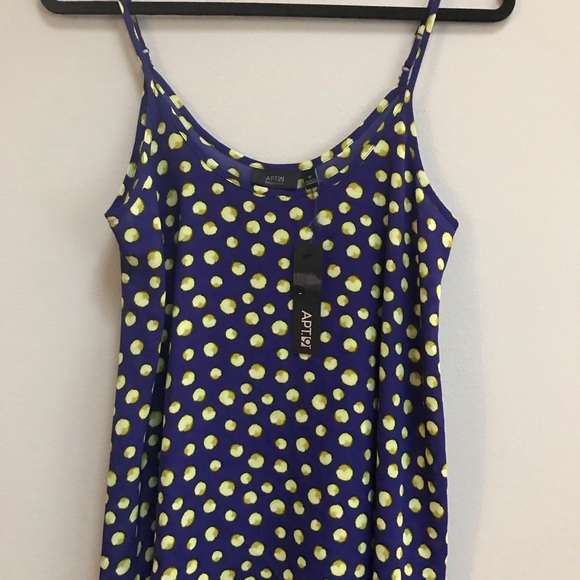 NWT APT 9 Polka dot tank top - Size Medium - Picture 2 of 7